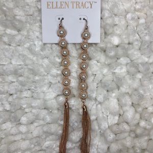 New Ellen Tracy long dangly earrings